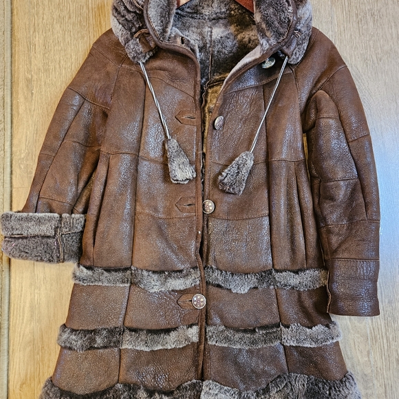 Children's sheepskin coat - Picture 7 of 14